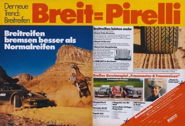 Pirelli P7 & Porsche German Advertisment